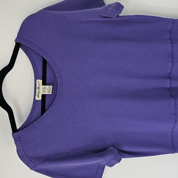 Eddie Bauer Purple Beachy Lounge Casual Crew Neck A-line Midi-Maxi Dress - Picture 4 of 9